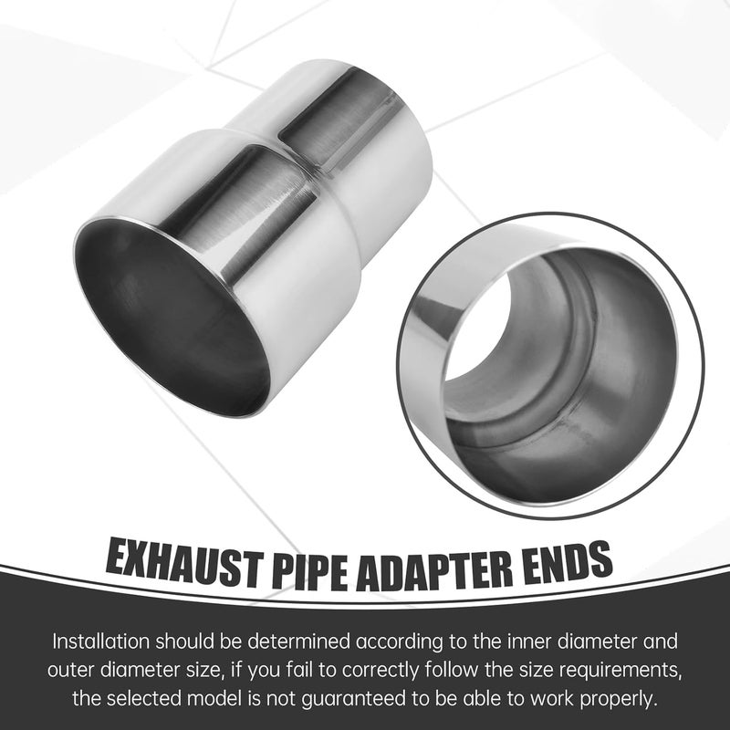 GESEXI Exhaust Adapter Connector 2.5"ID to 3"ID，Exhaust Adapter Total Length 4 "Stainless Steel Polished. - Image 5